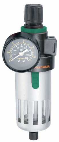 Фильтр влагоотделитель с регулятором давления 
для пневмоинструмента 3/8&quot; Jonnesway