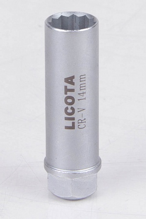 Головка свечная пружинная 14мм 3/8" 12гр. Licota 
ATF-4006A