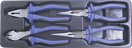 Набор шарнирно-губцевого инструмента 4пр 
в ложементе Licota ACK-384009
