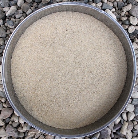 Песок для пескоструйки кварцевый окатанный 
0,1-0,63 мм мешок 25 кг