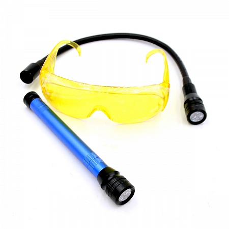 Набор для обнаружения утечек хладагента 
UV лампа + очки