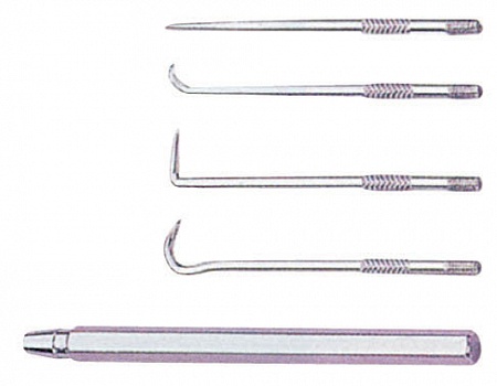 Набор мини крючков для демонтажа сальников 
и уплотнительных колец, 5 пр. Licota ATG-6113